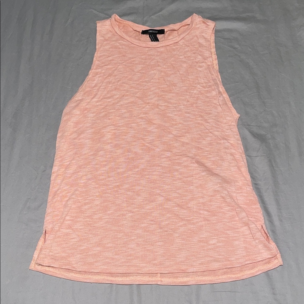 Forever 21 Light Pink Sleeveless Knitted Top